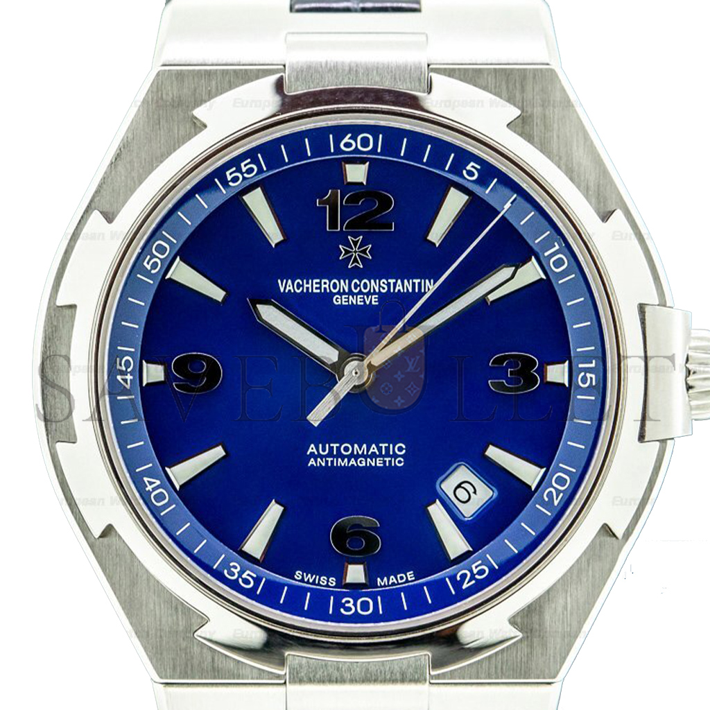 vacheron Co*sta*t*n automatic blue dial watch 47040/000a-9008
